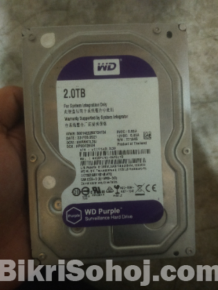 2.0TB WD Purple  Surveillance Hard Drive